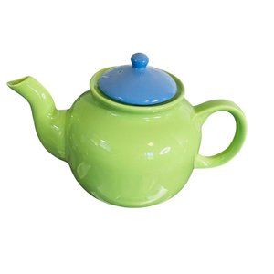 OVER AND BACK INDOOR OUTFITTERS CERAMIC WHIMSICAL TEAPOT MADE IN PORTUGAL